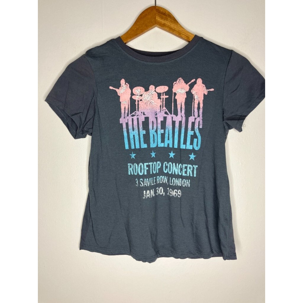The Beatles Shirt Girls Sz Xxl 18 Gray London Rooftop Concert T-Shirt